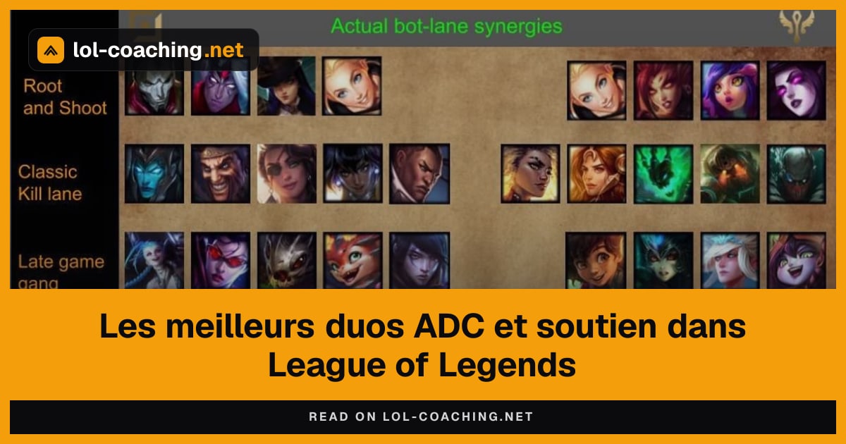Les meilleurs duos ADC et soutien dans League of Legends