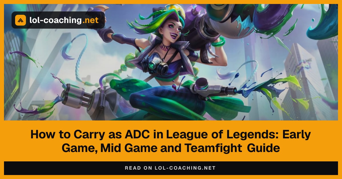 How to Carry as ADC in League of Legends: Early Game, Mid Game and Teamfight Guide