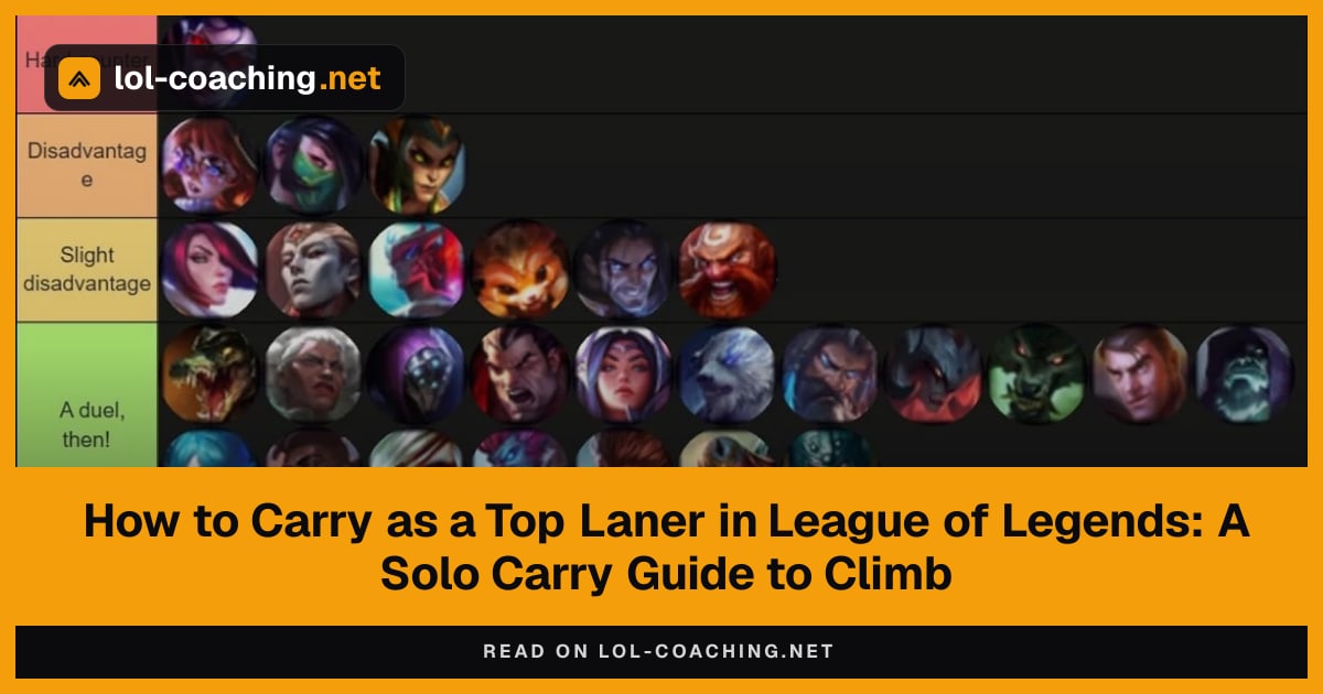 How to Carry as a Top Laner in League of Legends: A Solo Carry Guide to Climb