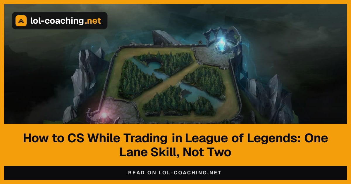 How to CS While Trading in League of Legends: One Lane Skill, Not Two
