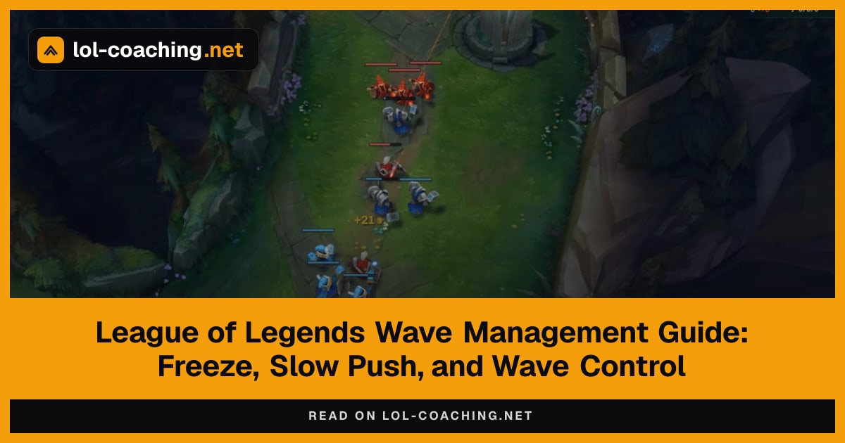 League of Legends Wave Management Guide: Freeze, Slow Push, and Wave Control