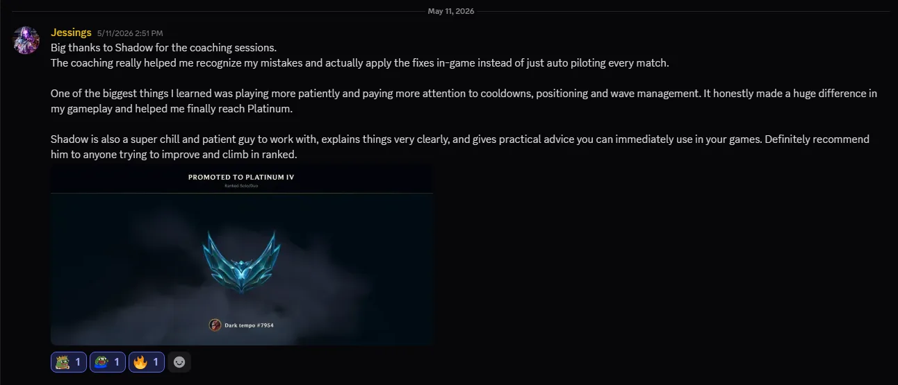 Student review screenshot